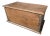 Early 19th Century Primitive Petite Solid Wood Chest With Hand-Hewn Details and Exposed Dovetail Joinery For Sale