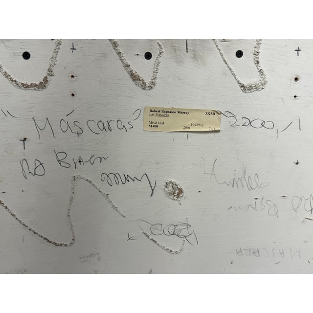 Robert Bagnasco Murray Las Mascaras Original Mixed Media, Circa 2001 For Sale - Image 11 of 12