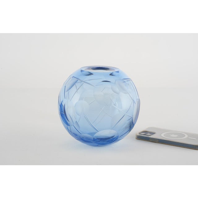 Orrefors Art Deco Vase by Vicke Lindstrand for Orrefors, 1930 For Sale - Image 4 of 8