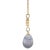 Contemporary 18ct Yellow Gold Baroque Black Cultured Pearl and Diamond Drop Pendant Necklace 1.02ct For Sale - Image 3 of 6