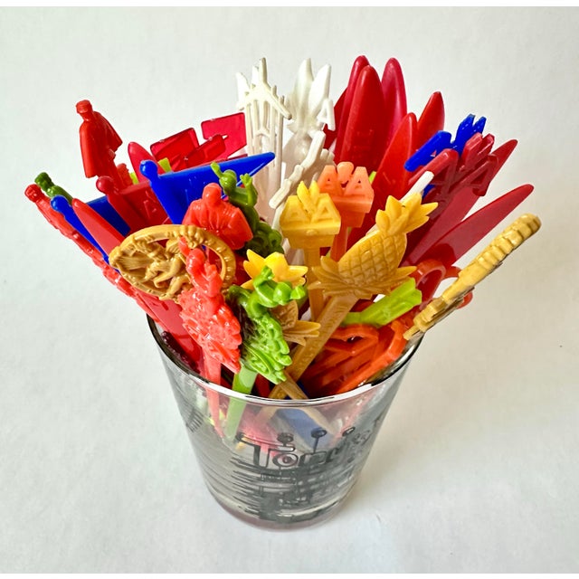 A fantastic collection of 61 vintage airline cocktail stir sticks, perfect for collectors and lovers of retro travel...