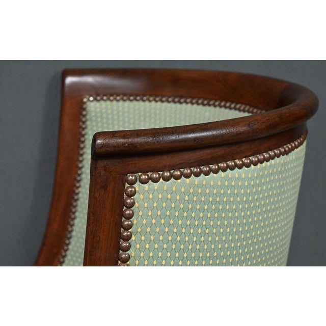 Gondola Armchair in Mahogany For Sale - Image 12 of 17