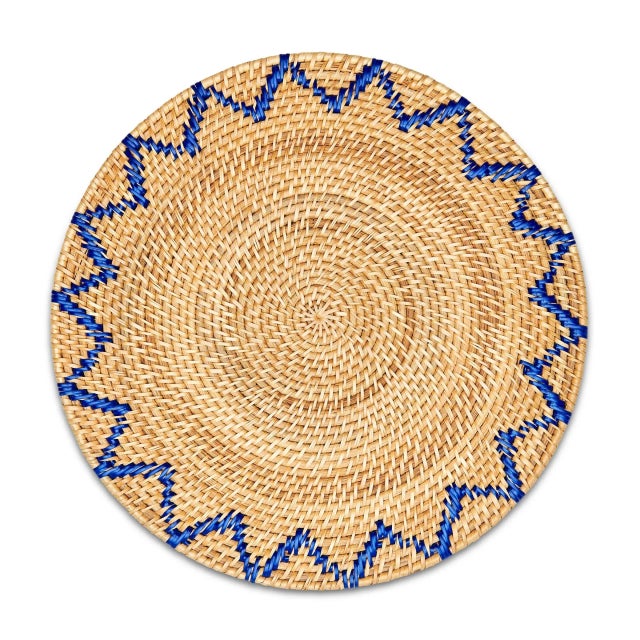This Zig Zag border makes any plate stand out on you summer tables. Care Instructions: These placemats are hand-dyed and...