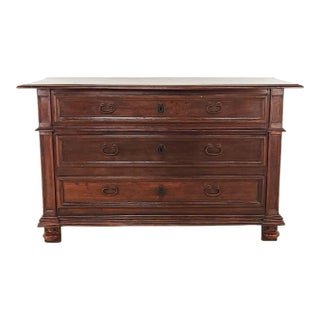 18th or 19th Century Italian or Spanish Baroque Chest in Oak or Elm, Circa 1800 For Sale