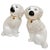 Pair of large 1960s Italian Staffordshire style confetti poodles. They stand 13" tall and pay homage to the old English...