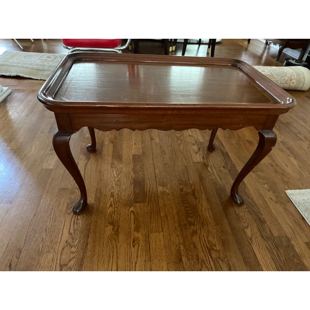 Chippendale Antique Side Table Handmade by Charak Furniture in 1930 For Sale - Image 3 of 9