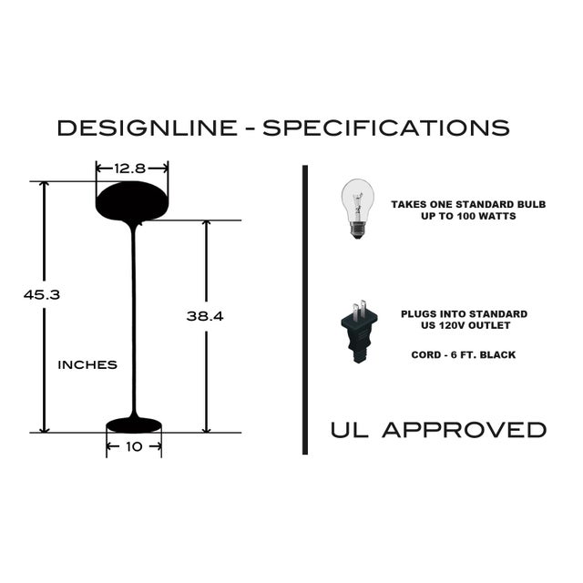 Stemlite Floor Lamp by Designline in Hot Pink -Mid Century Retro Style For Sale - Image 4 of 5