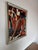 Striking 1980’s vintage Cubist-inspired oil on canvas painting signed “C. Ryan” in the lower right corner. This bold...