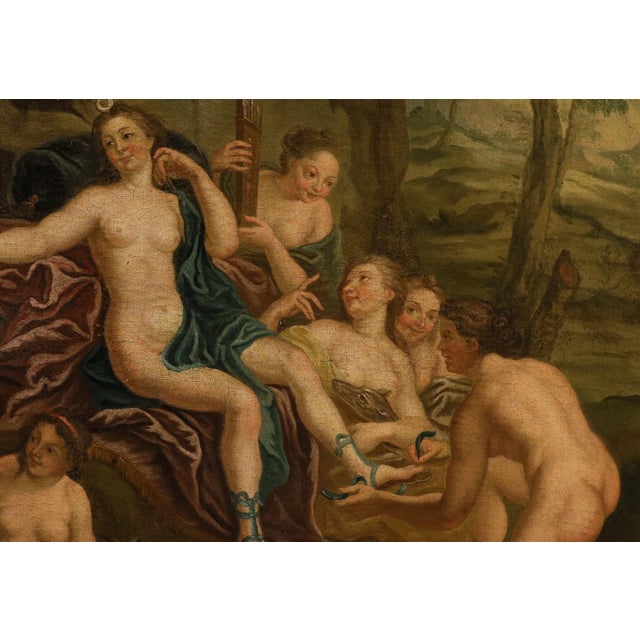 Circle of Antoine Coypel, Diana Bathing with the Nymphs, 1720, Oil on Canvas For Sale - Image 8 of 14
