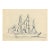 1943 William Wood Drawing of Sailing Ships For Sale