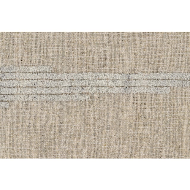 Rug & Kilim’s Abstract Flatweave in Beige with Geometric Patterns - 8x10 For Sale In New York - Image 6 of 7
