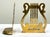 Mid 20th Century Vintage Brass Lyre Bookends, a Pair For Sale - Image 5 of 5