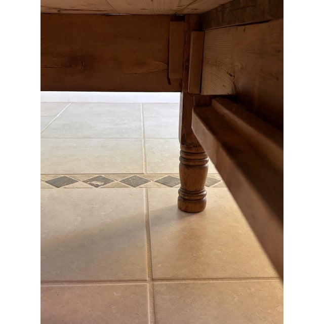 19th Century Antique Pine Coffee Table For Sale - Image 9 of 11