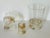 1950s Lucite Bathroom Set With Sea Shells Tissue Cover Box For Sale - Image 4 of 6