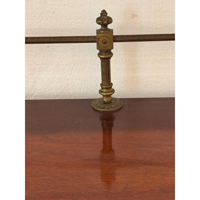 English Regency Mahogany Server With Brass Gallery For Sale - Image 4 of 13