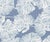 Sample - Schumacher Del Coco Fabric in Marine For Sale