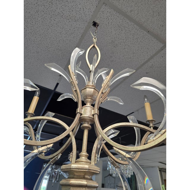 2010s Fine Arts Chandelier For Sale - Image 5 of 9