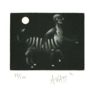Hybrid Creature - Original Etching on Paper by Mario Avati - 1960s 1960s For Sale