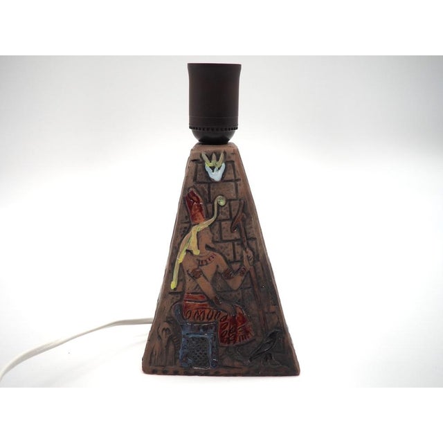 Ceramic Vintage Swedish Ceramic Table Lamp from Tilgman Keramik, 1970s For Sale - Image 7 of 15