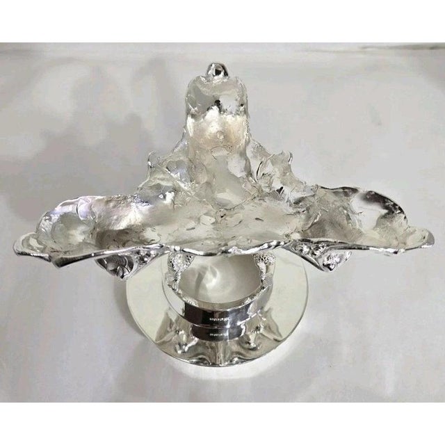 Silver Sterling Silver and Glass Centrepiece by Hugh Crawshaw, 1995 For Sale - Image 8 of 18