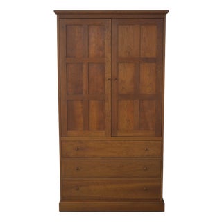 Stickley Cherry Armoire Tv Cabinet For Sale