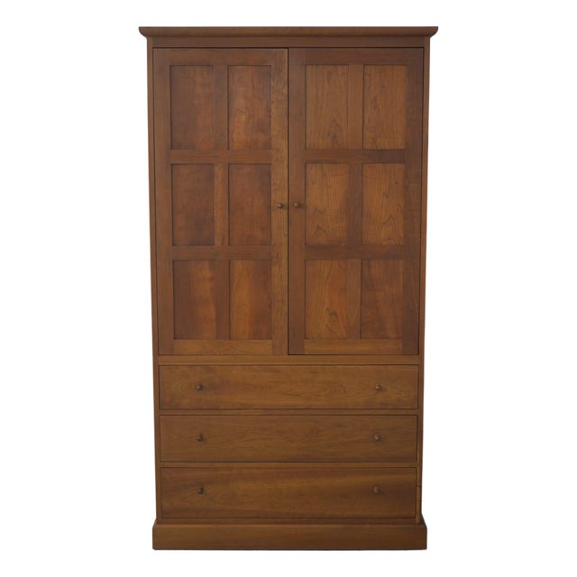 Stickley Cherry Armoire Tv Cabinet For Sale