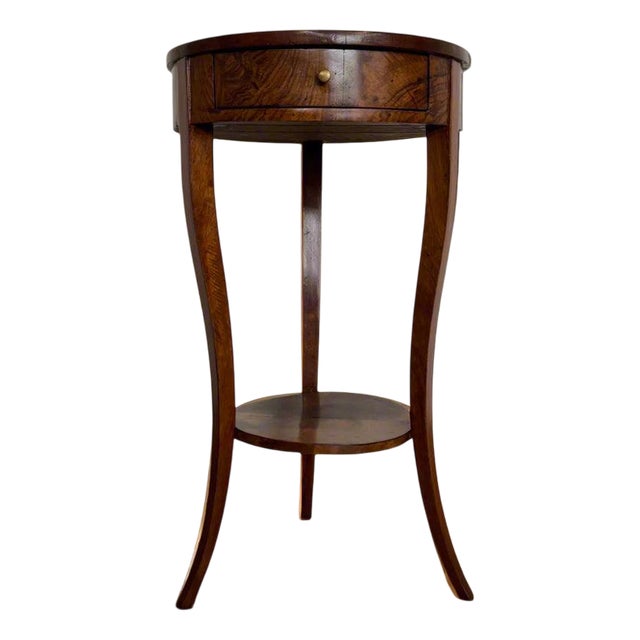 Antique Biedermeier Side Table in Walnut, 1825 For Sale