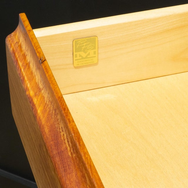 Mid-Century Teak Gentlemen's Dresser With Tambour Door by Berhard Pedersen & Son, Denmark c.1960 For Sale - Image 9 of 14