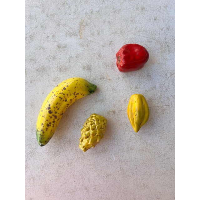 Mid-Century Modern Mid 20th Century Italian Ceramic Fruit & Vegetables For Sale - Image 3 of 3