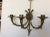 Empire Three Light Candle Wall Sconces - A Pair For Sale In San Antonio - Image 6 of 9