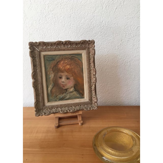 Lucien Moretti, Jeune fille, Oil on Canvas, Framed For Sale - Image 9 of 10