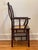 Mid 20th Century Vintage Asian Chinoiserie Yoke Back Chair For Sale - Image 5 of 12