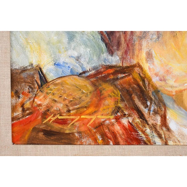 Mid 20th Century Fine Harry Myers (1910-1968) Impressionist Painting Signed W Gilt Frame For Sale - Image 4 of 7