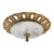 1950s Spanish Neo-Rococo Solid Bronze Flush Mount Ceiling Light For Sale