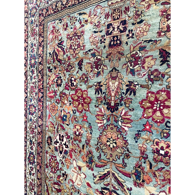 Traditional Antique Persian Isfahan Rug 4'4" X 6'11" Circa 1880 For Sale - Image 3 of 10