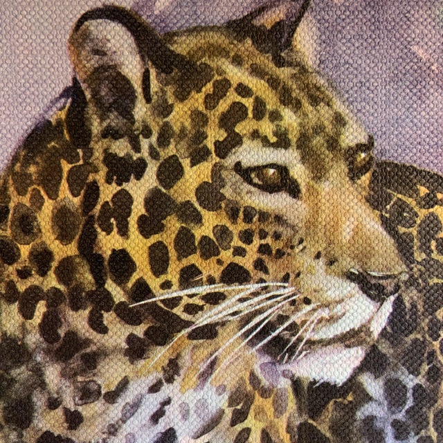 1937 book illustration by noted animal and wildlife painter, Diana Thorne. This one is of a Leopard. On nicely textured...