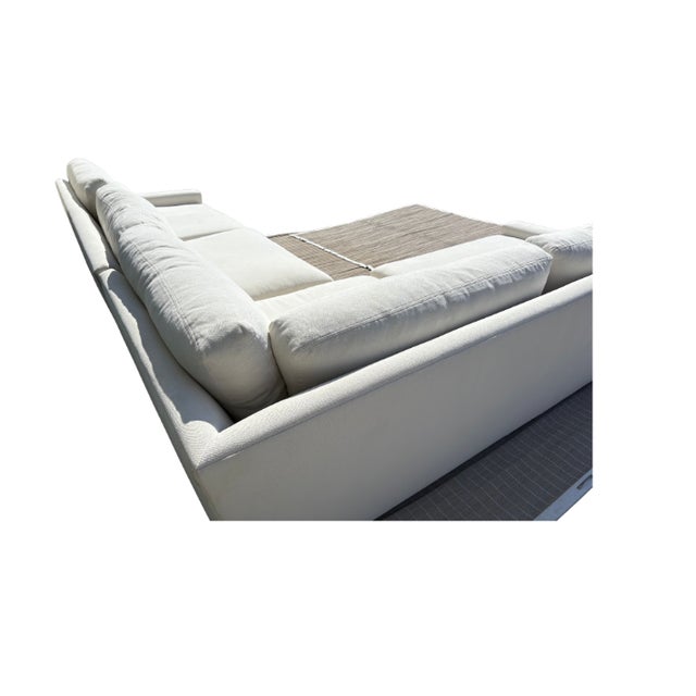 Restoration Hardware Maxwell Left-Arm L-Sectional – Luxe Depth, Natural Performance Linen Weave For Sale - Image 9 of 10