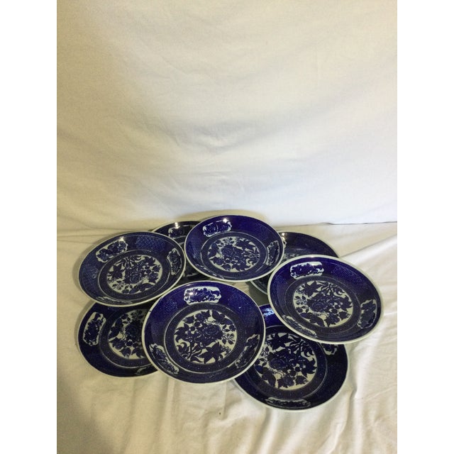 Petrus Regout Maastricht "Tecla" dish, made in Maastricht, Holland, featuring a beautiful blue-on-white transferware...