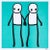 STIK, Holding Hands Signed (Teal), 2020 Lithographic print in colour on 140 gsm smooth woven paper 50 x 50 cm (19.65 x...