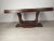 Art Deco table, walnut veneer, removable, 2 drawers on which extensions can be set 2 × 35cm