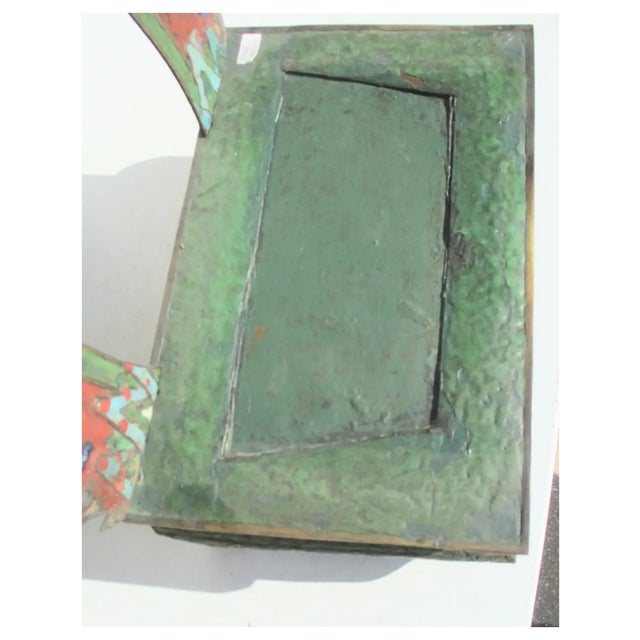 Buddhist Enamel Image Stand Circa 19/20th For Sale - Image 14 of 14