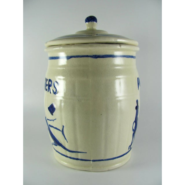 Farmhouse Planters Peanuts Advertising Ceramic Utility Cookie Jar For Sale - Image 3 of 13