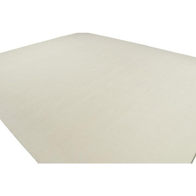 Rug & Kilim Rug & Kilim’s Modern Textural Rug in White Tones - 13x16 For Sale - Image 4 of 8