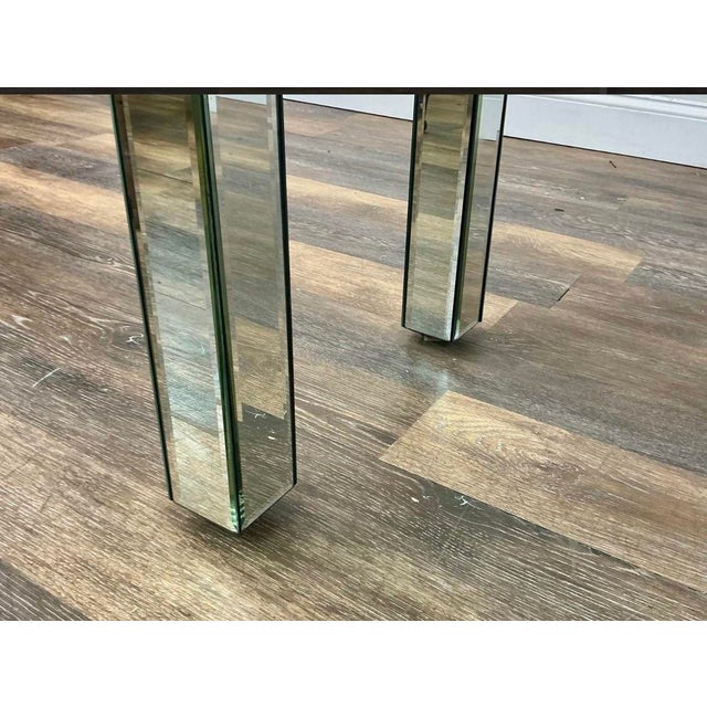 West Elm Parsons Mirrored Console Table With Two Drawers For Sale In New York - Image 6 of 10