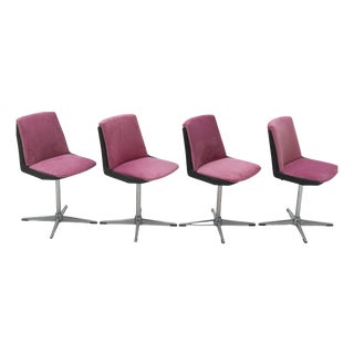 Swivel Chairs by Jean-Paul Emonds-Alt, 1970s, Set of 4 For Sale