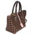 Contemporary Rose Ballerine Damier Ebene Canvas Caissa PM Tote For Sale - Image 3 of 9