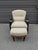 Art Deco Postmodern Burl Wood Lounge Chair and Ottoman Attributed to Adam Tihany for Pace Collection, C. 1990, Italian For Sale - Image 3 of 12
