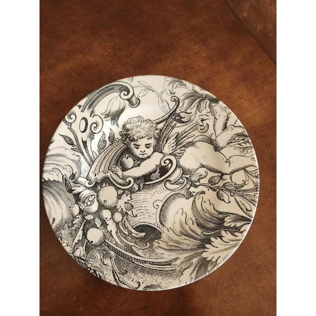 Ceramic 1990s English Copeland & Garrett Spode Vintage Cherub Plate For Sale - Image 7 of 8