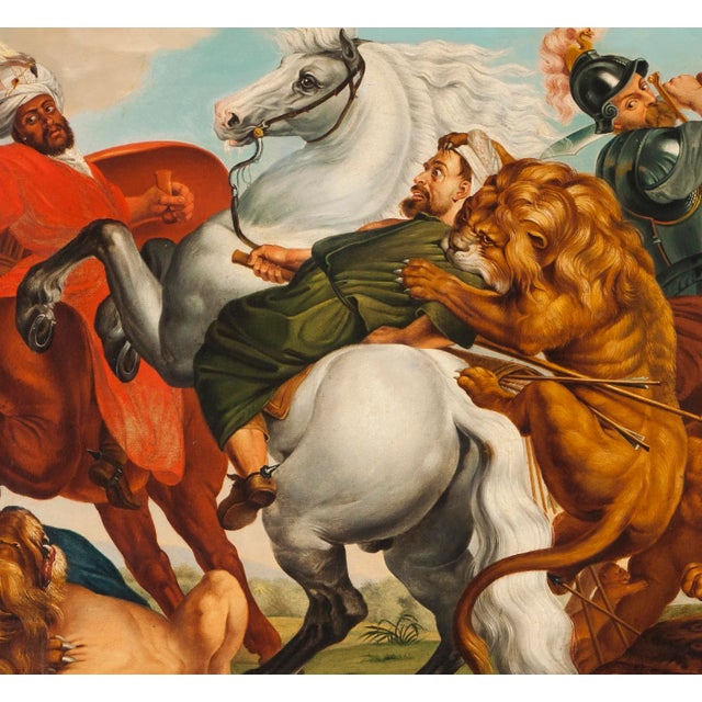 After Peter Paul Rubens, 19th Century Tiger, Lion and Leopard Hunt