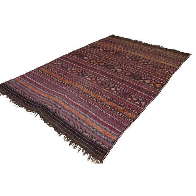 Vintage Nomadic Turkmen Sarma Kilim Rug, 1920s For Sale - Image 3 of 18